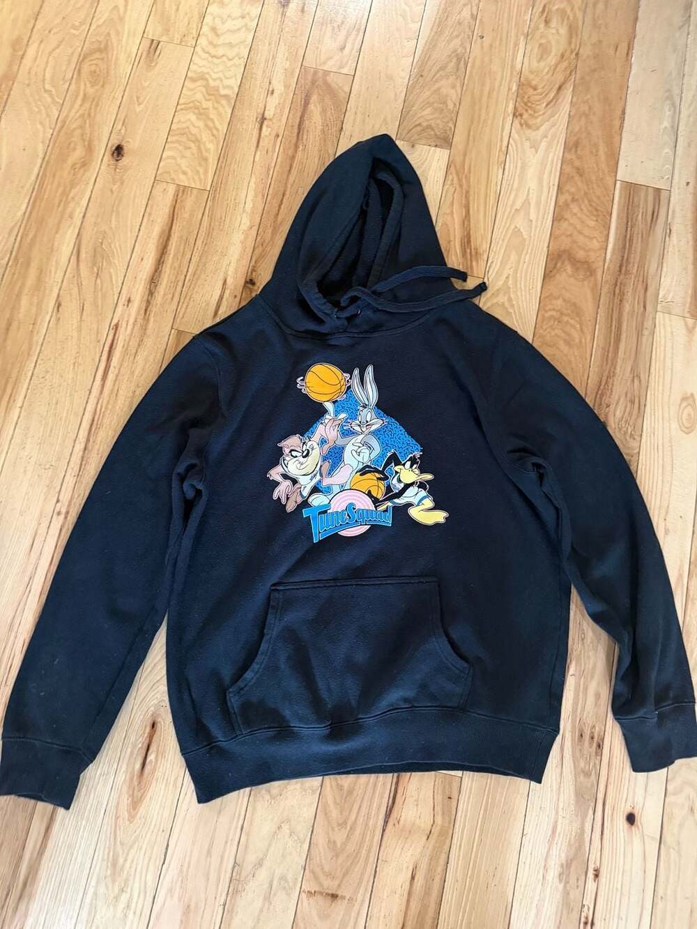Looney Tunes Space Jam Tune Squad Black Pullover Hoodie Sweatshirt
